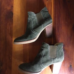 Gap Green Suede Ankle Boots